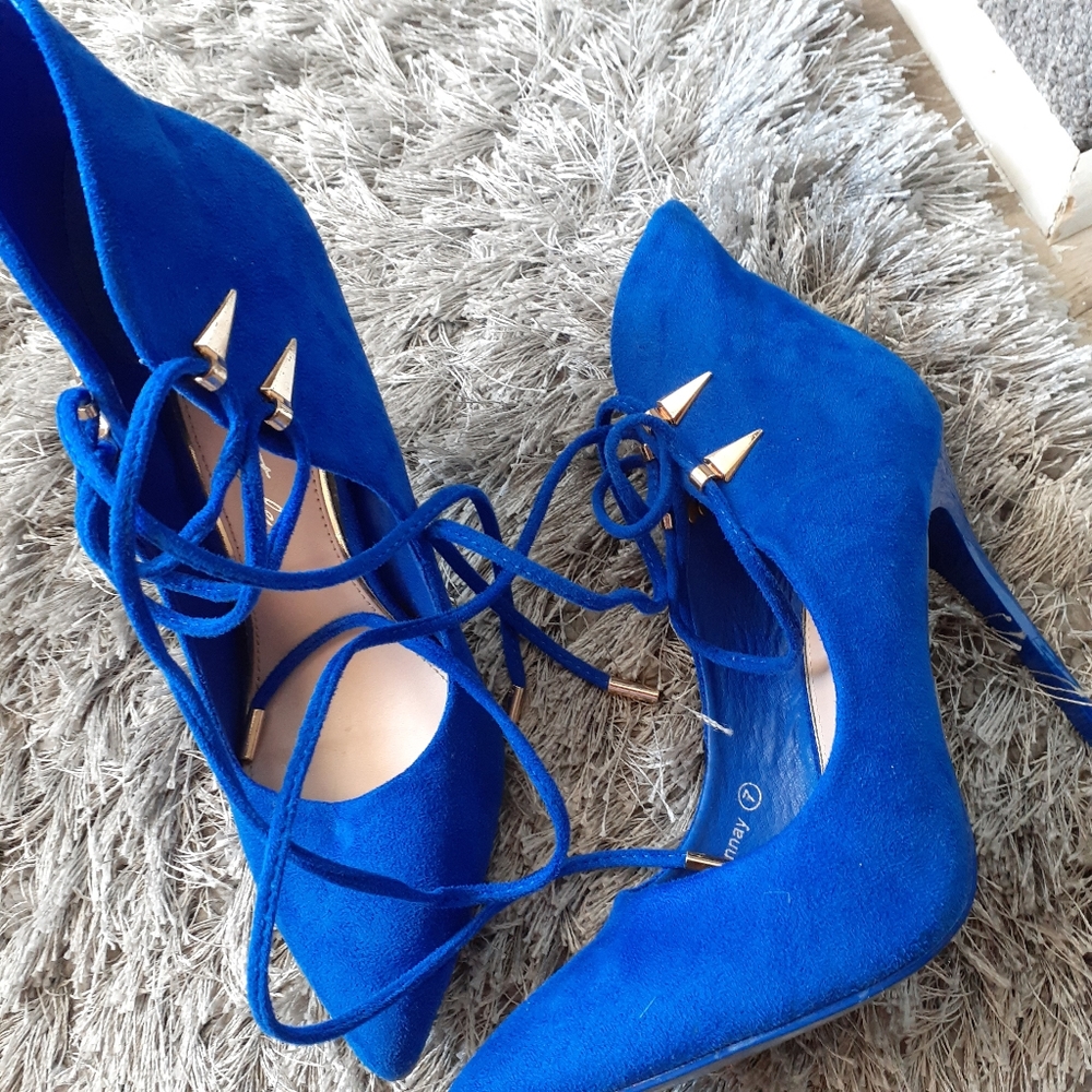 Herstyle, Heels, Size 7, Blue
